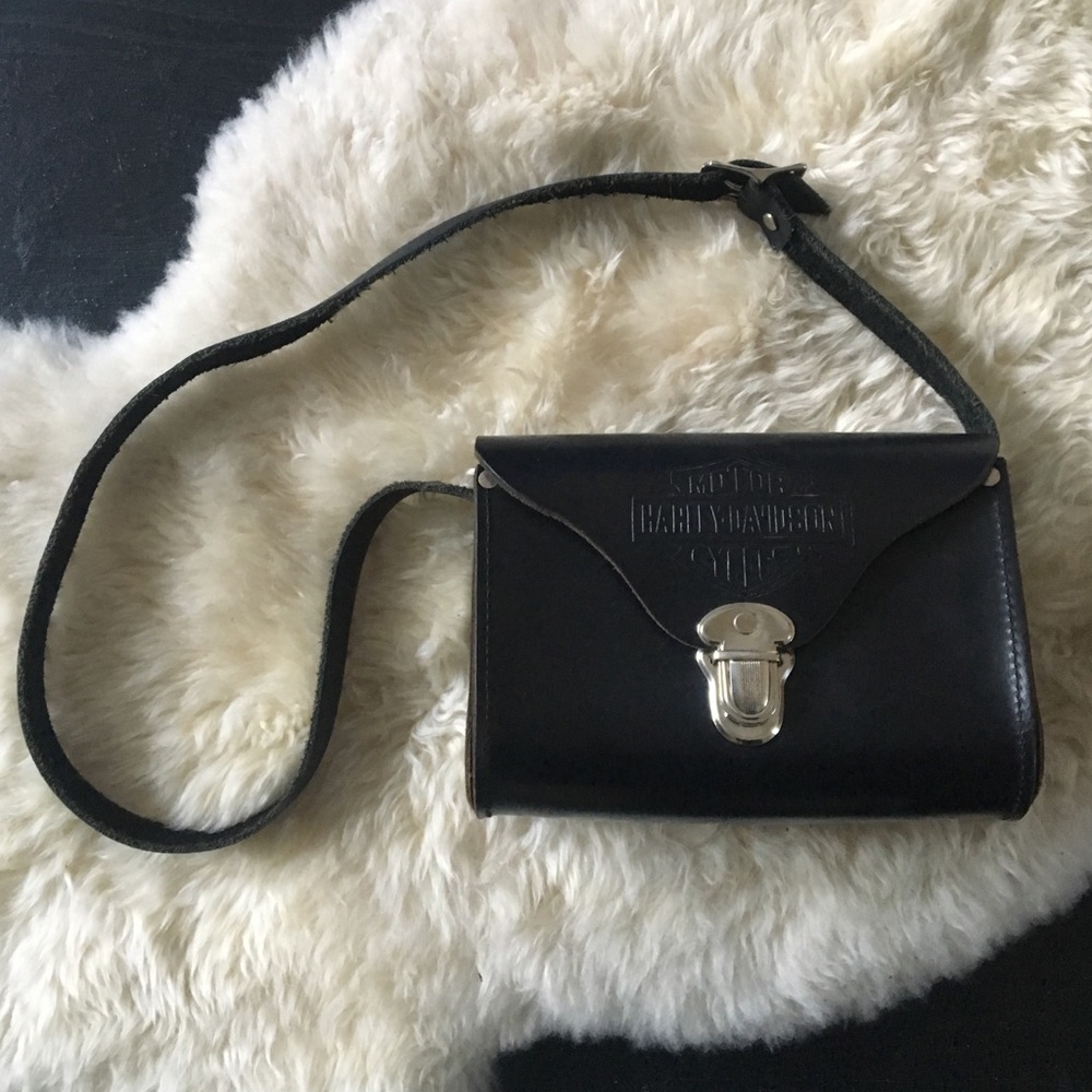 VINTAGE HARLEY DAVIDSON LEATHER PURSE